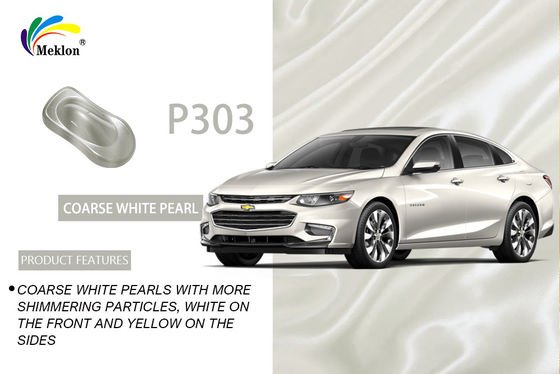 1K एंटी यूवी रिफाइंड कार पेंट मोटा सफेद मोती रंग चमकदार बाहरी