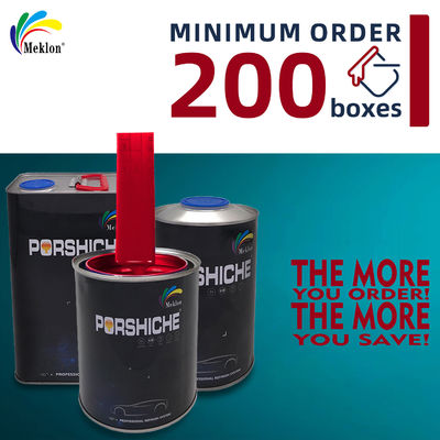 गैर विषैले गर्मी प्रतिरोधी चमकदार लाल कार पेंट फीका प्रतिरोधी टॉप कोट ऑटोमोटिव