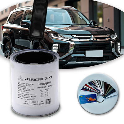 अनुकूलित परिष्कृत कार पेंट MITSUBISHI X03 1K काला मोती चरम मौसम और जटिल सड़क स्थितियों के लिए एक्रिलिक पेंट