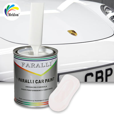 1K Ferrari गर्म बिक्री कुशल और तेजी से सूखने शुद्ध सफेद कार स्प्रे पेंट