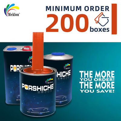 फ़ैक्टरी द्वारा आपूर्ति की गई मरम्मत पेंट यूवी प्रतिरोधी और मौसम प्रतिरोधी नारंगी लाल कार पेंट