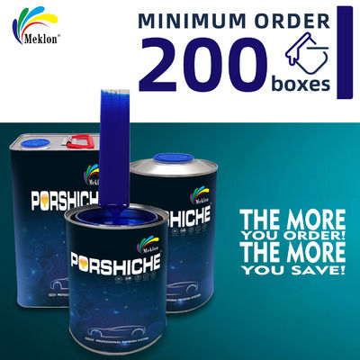 चमकीला नीला ऑटोमोटिव पेंट खरोंच-मुक्त चमकदार फिनिश 2:1 मिश्रण अनुपात