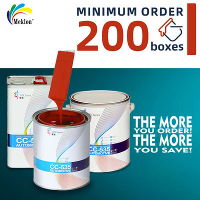 मूल फ़ैक्टरी के साथ मैच करें एंटी यूवी कुशल तेज़ सुखाने वाला ज्वाला लाल कार पेंट