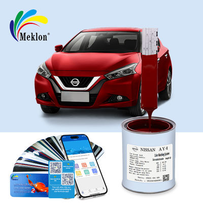 गुलाबी लाल तैयार मिश्रित कार पेंट टिकाऊ पहनने के लिए प्रतिरोधी यूवी संरक्षण