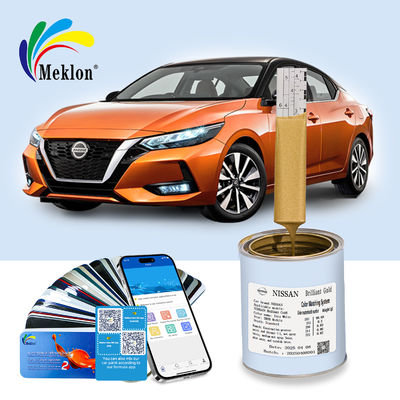 ब्रिलियंट गोल्ड रिफाइंड कार पेंट मरम्मत यूवी प्रतिरोधी मौसम प्रतिरोधी