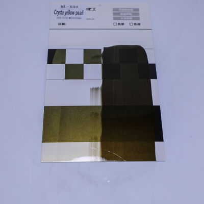 Scratch Resistant Crystal Yellow Pearl Acrylic Car Refinish Paint Weather Resistant Car Paint for Car Repair