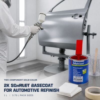 MK-218 2K Scarlet Red Automotive Paint Color Tinter Acrylic Resin High Coverage Car Refinishing Coating