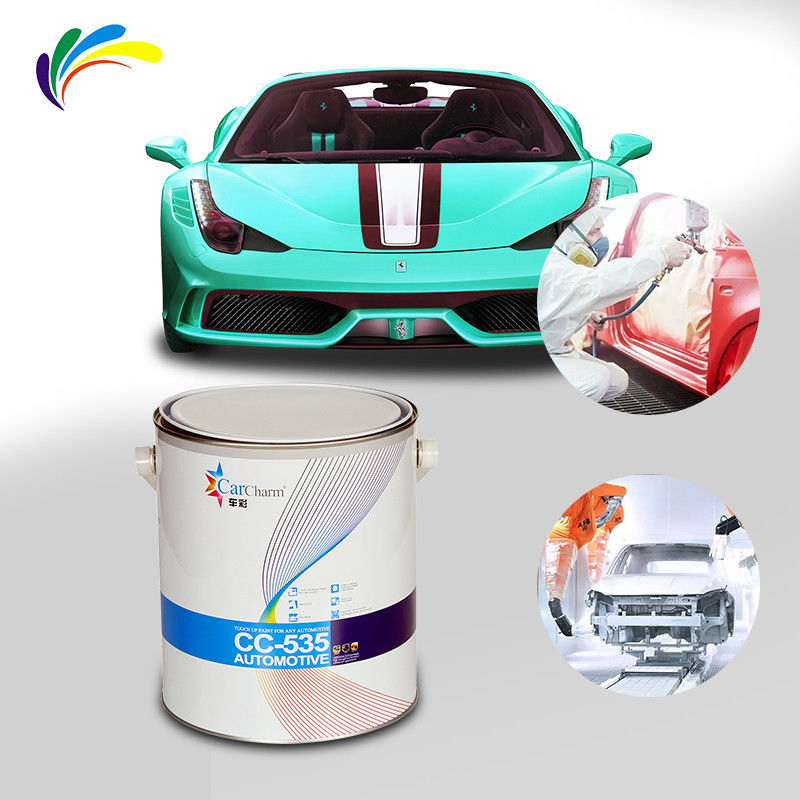 1K 2K उच्च ठोस प्रणालीकम गंध एकाग्रता ऑटोमोटिव बेस कोट ऑटो पेंटिंग स्प्रे