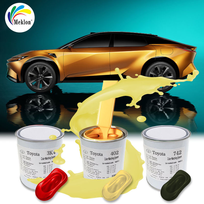 टोयोटा 4Q2 शैंपेन गोल्ड के लिए खरोंच और चिप प्रतिरोधी तैयार मिश्रित कार पेंट