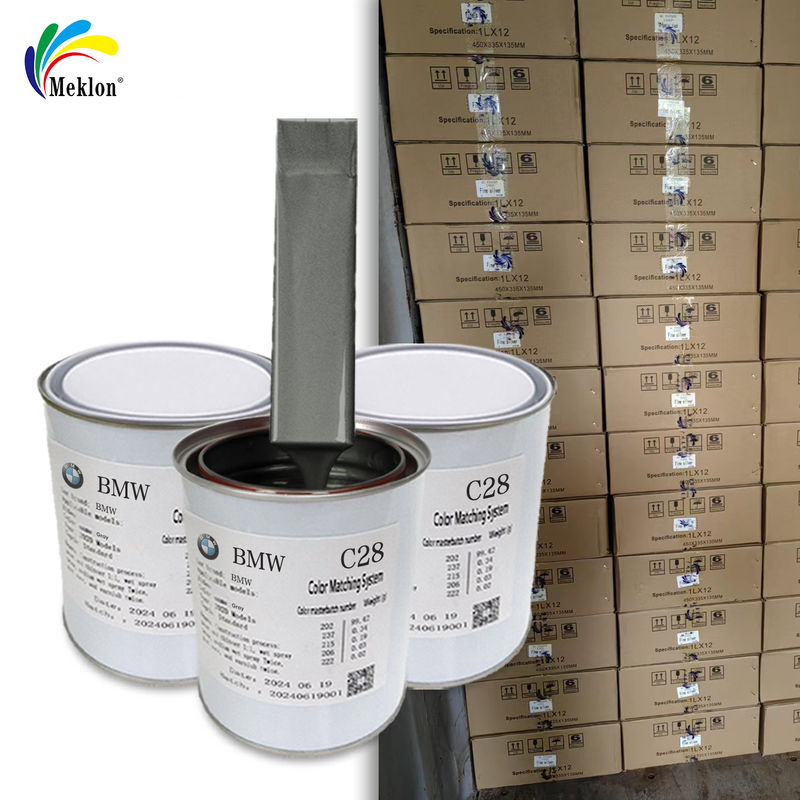 बीएमडब्ल्यू सी28 ग्रे रीफिनिश कार पेंट बहुउद्देशीय वाटरप्रूफ ऑटो डीलर सप्लायर ऑटो पेंट के लिए