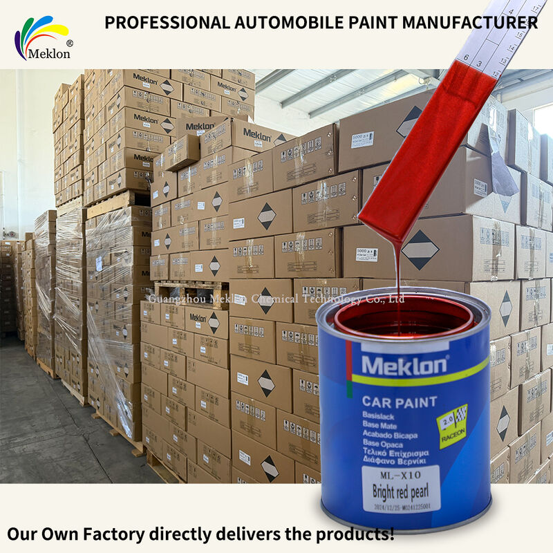 मेक्लोन ब्राइट रेड पर्ल हाई क्रोमा स्क्रैच प्रतिरोधी ऑटो मरम्मत के लिए कार पेंट रिफाइन करें