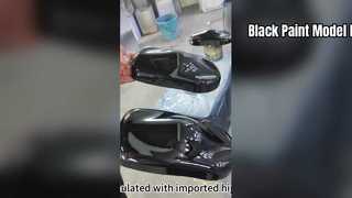 ब्लैक पेंट मॉडल प्रभाव प्रदर्शन